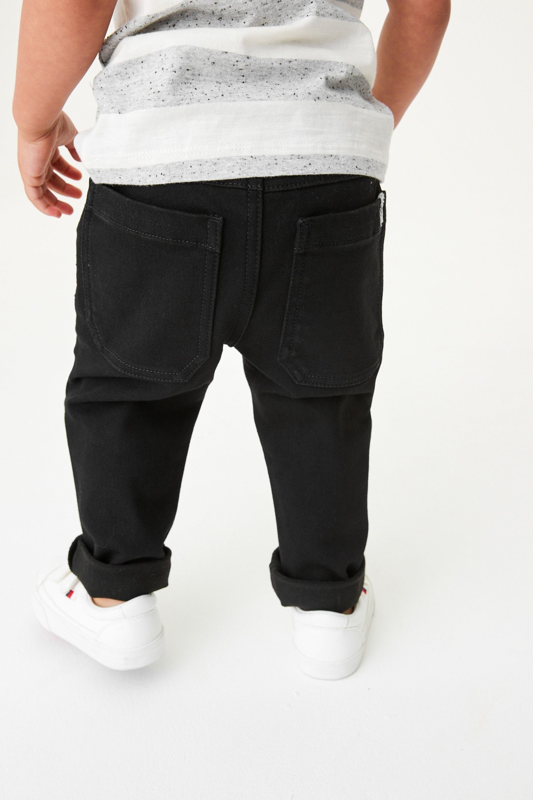 Next Schlupfjeans Superweiche (1-tlg) Black Hineinschlüpfen Stretch Jeans mit zum
