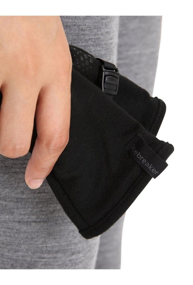 Icebreaker Multisporthandschuhe Winterhandschuhe Merino Quantum - touchscreenfreundlich - schwarz