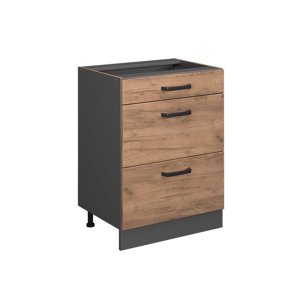 Vicco Unterschrank R-Line Weiß Hochglanz/Anthrazit 60 günstig online kaufen