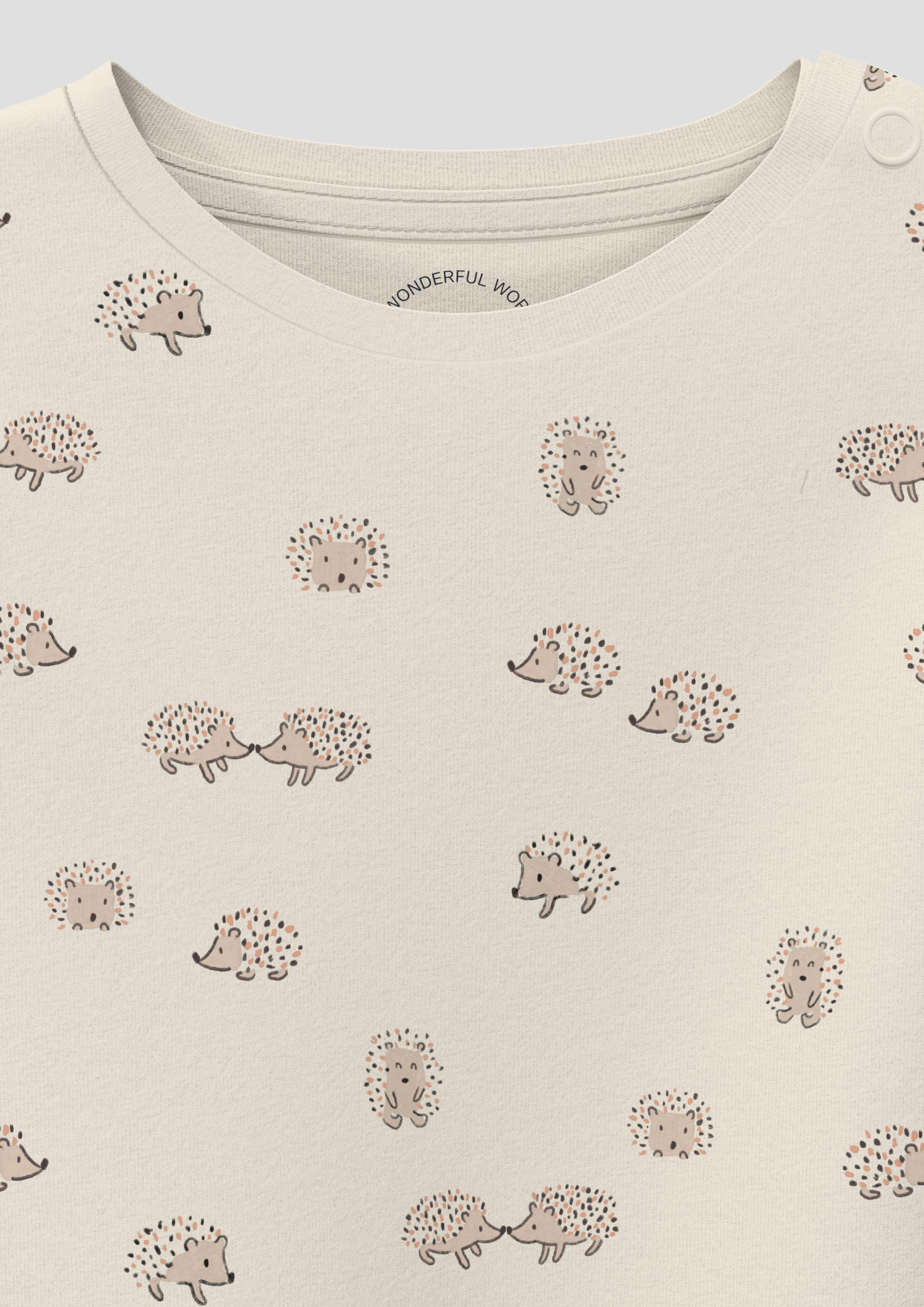 s.Oliver Langarmshirt Unisex Baumwoll-Shirt mit Igel-Print günstig online kaufen