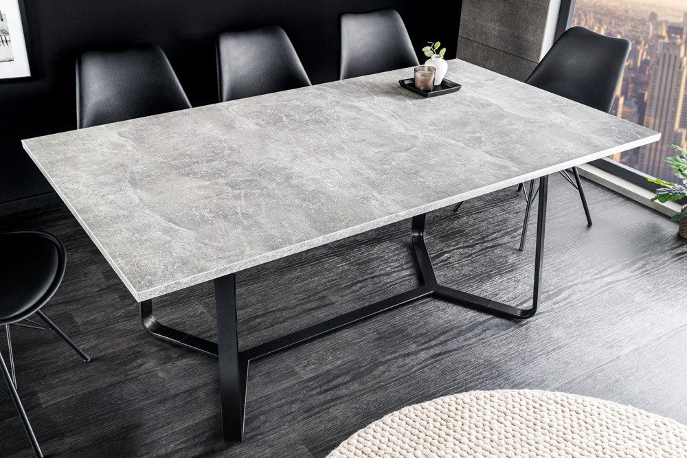 riess-ambiente Esstisch LOFT 160cm grau Betonoptik günstig online kaufen