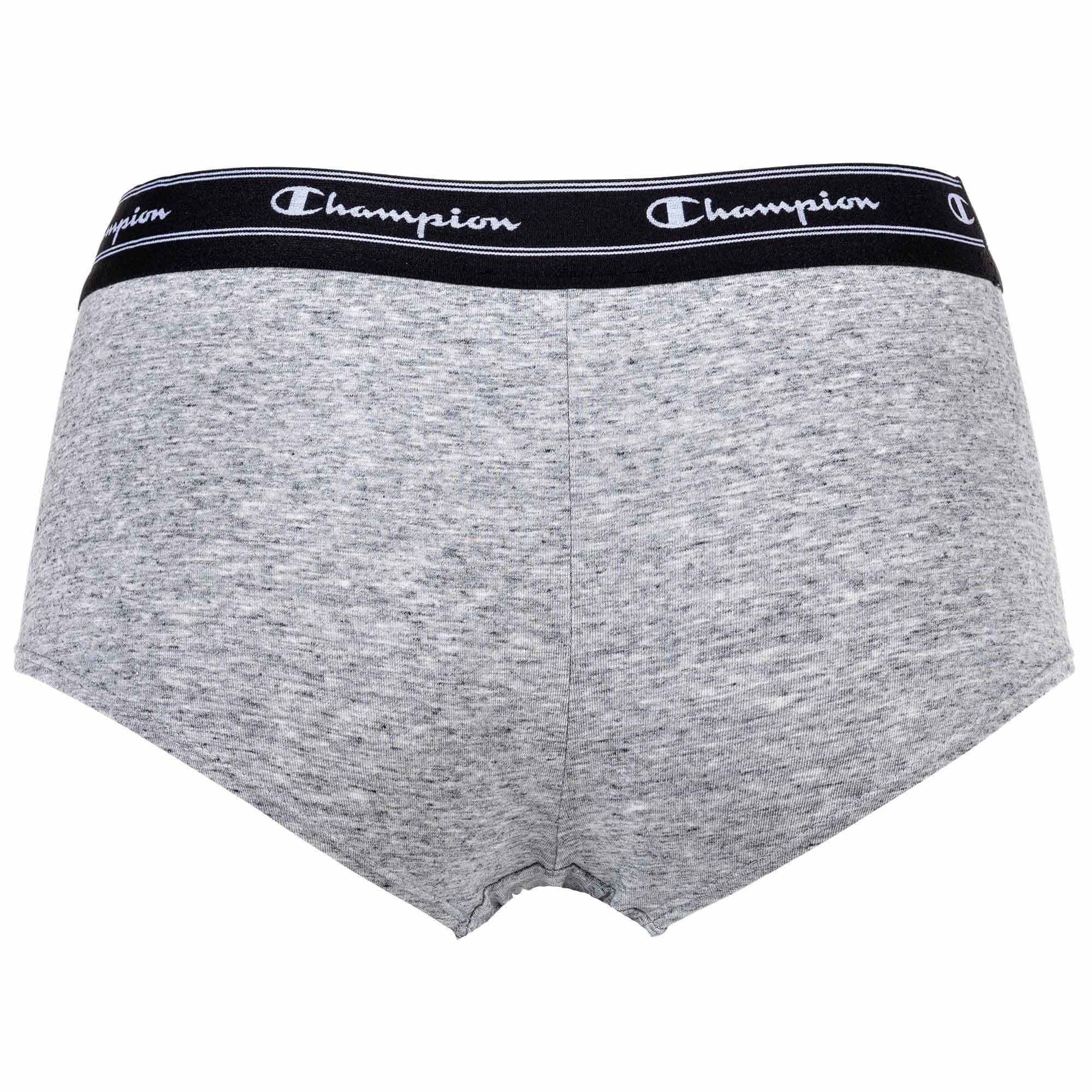 Champion - Pack Hipster Slip Logo-Bund 2er Grau Pants, Damen