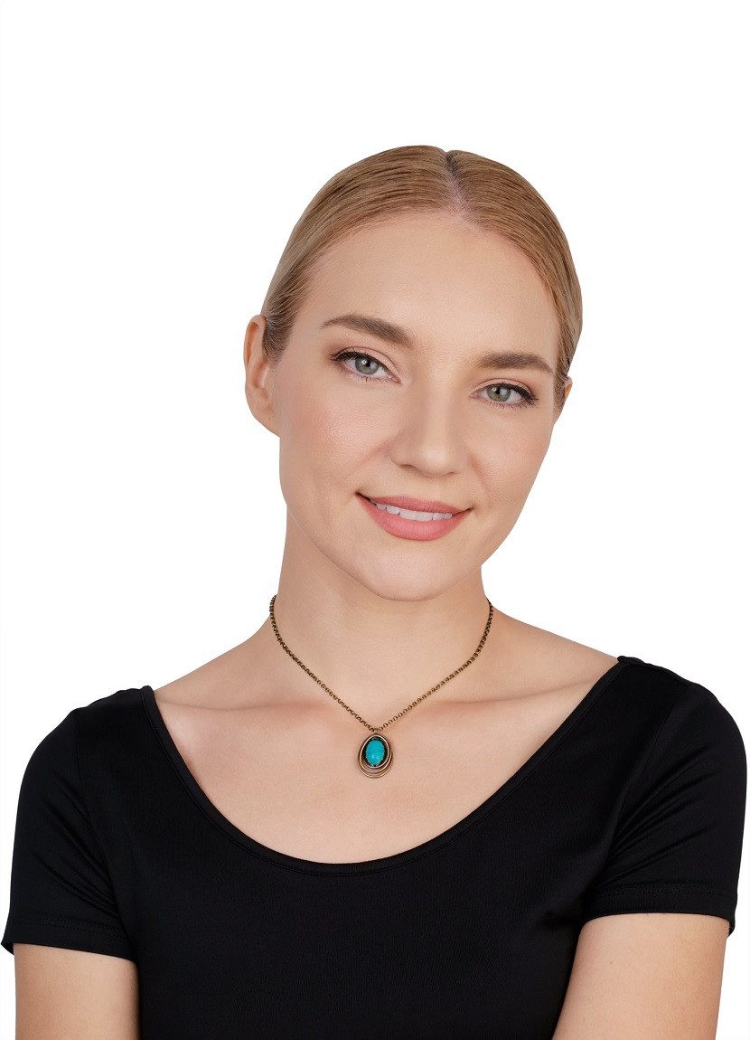 KONPLOTT Kette mit Anhänger Konplott: Kette/Anhänger Boho Twist - oval