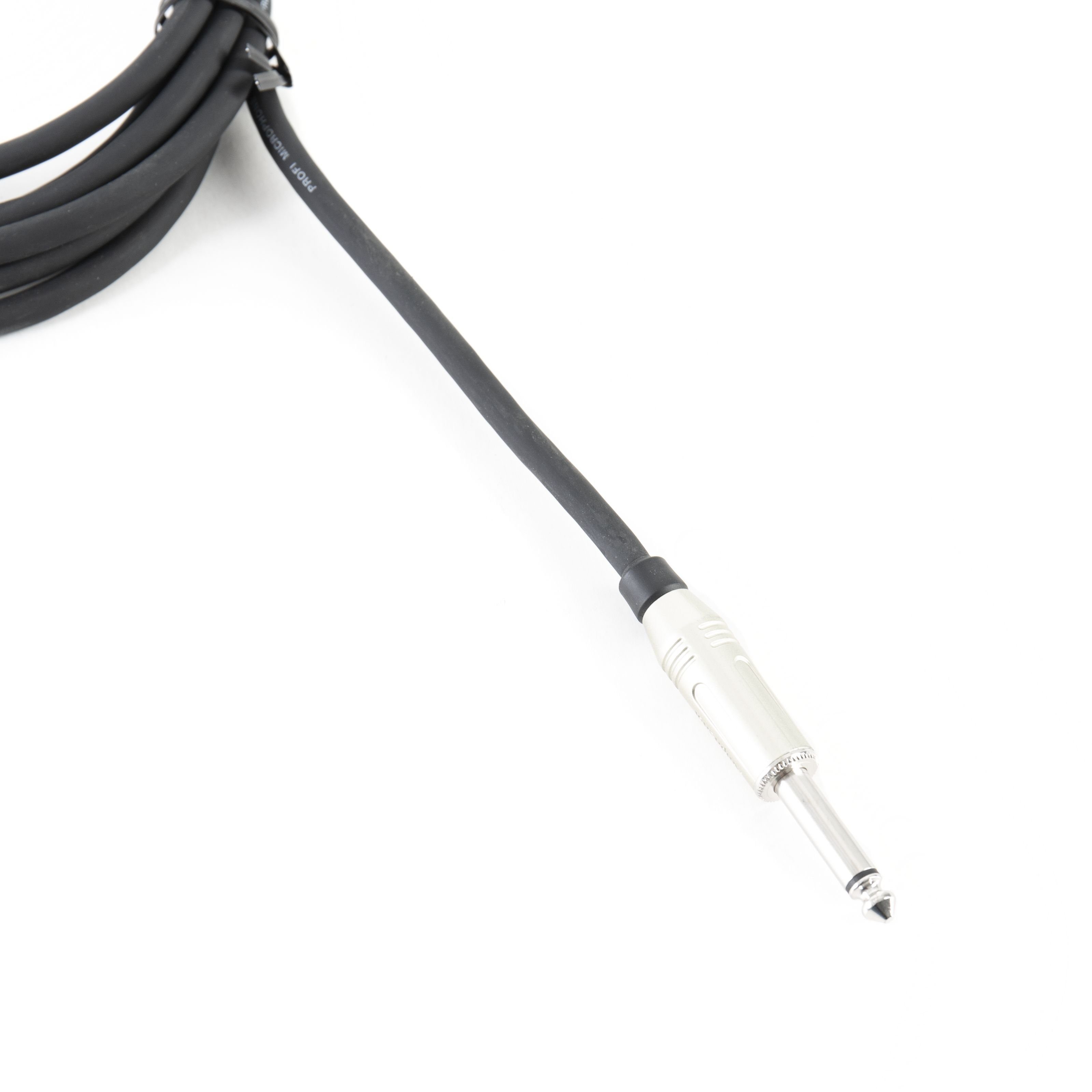 MUSIC STORE Y-Kabel 6,3mm Kli.-> 2 XLR 1,5 Amphenol Stecker, Kabel schw. -  Insert Cable