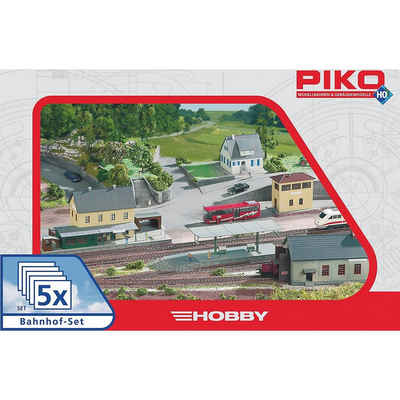 PIKO Modelleisenbahn-Set »PIKO Spur H0 Bahnhof-Set, 5tlg.«