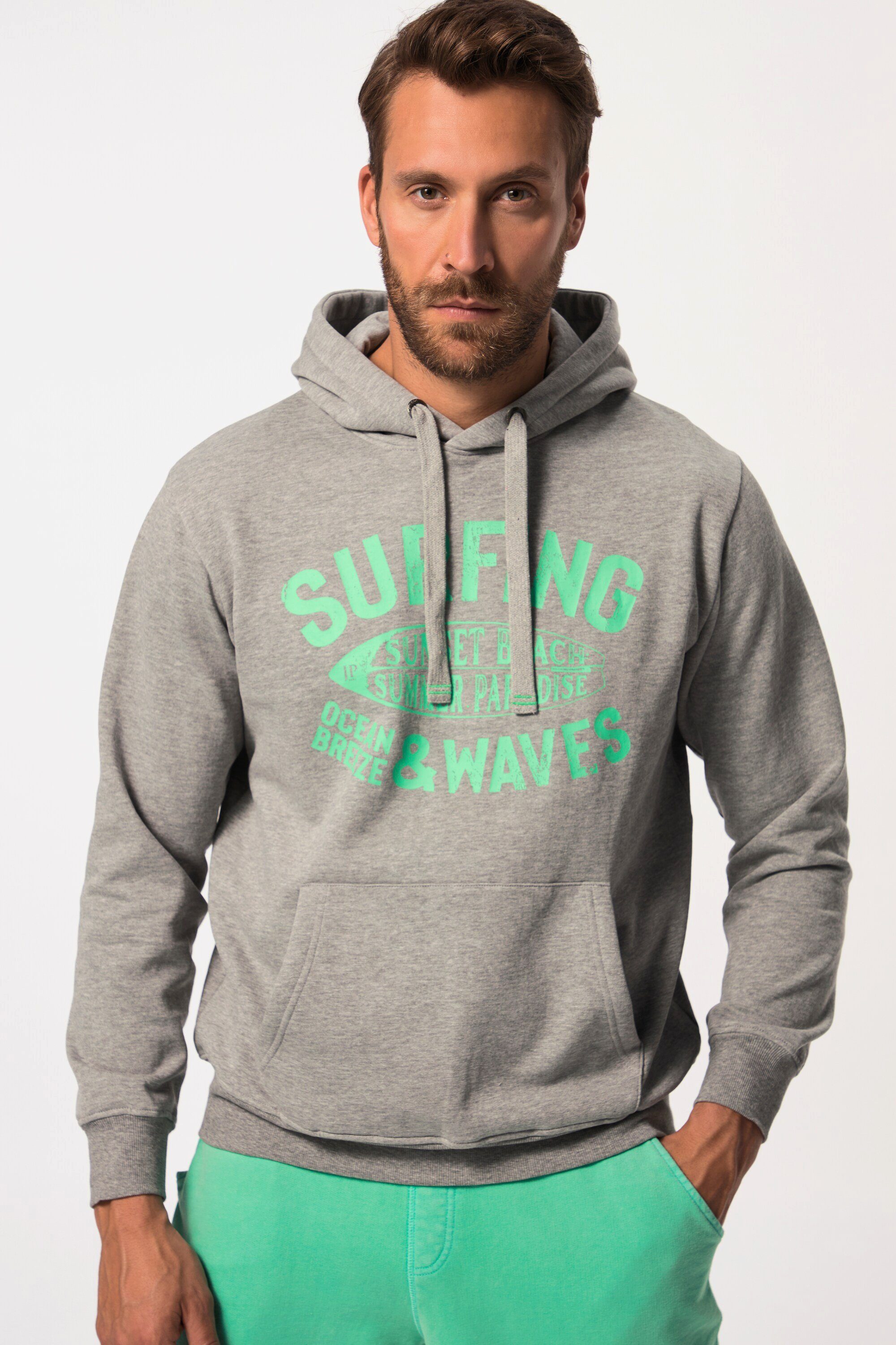 Sweatshirt Hoodie Kapuzensweater Brust-Print