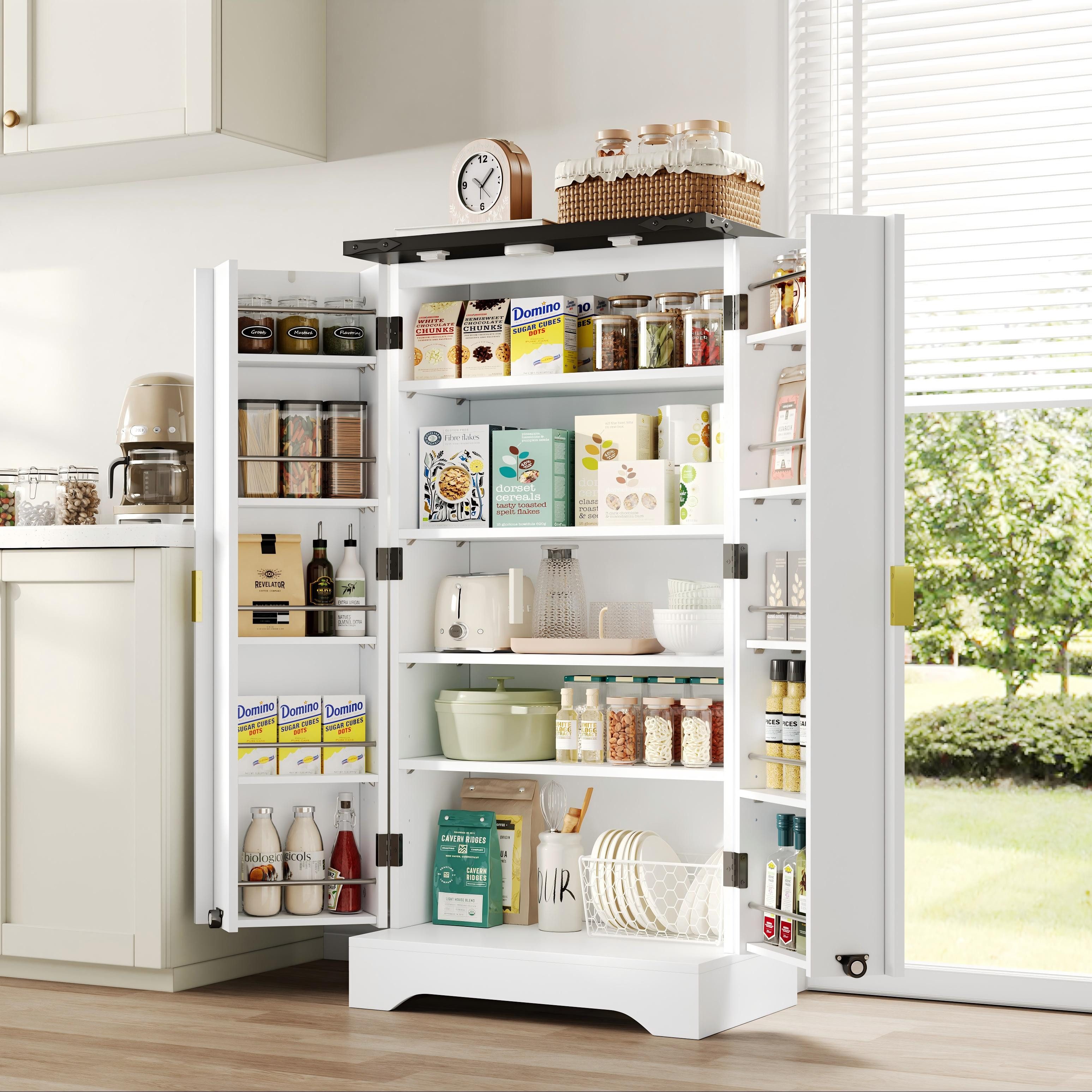 STILVORA Sideboard mit LED,Küchenschrank Aufwahrungsschrank mit Einlegeböde günstig online kaufen