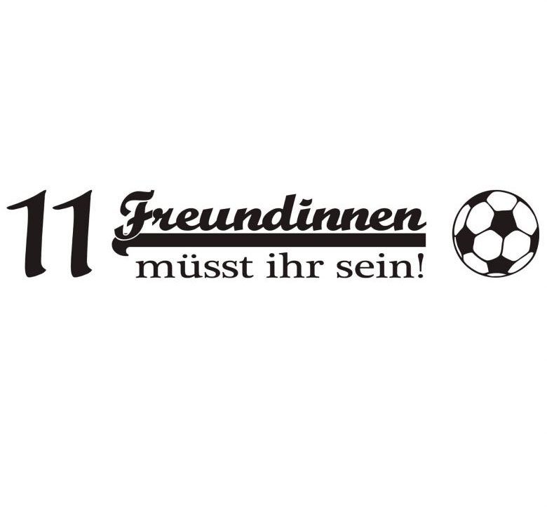 Wall-Art Wandtattoo Fußball 11 Freundinnen (1 St)
