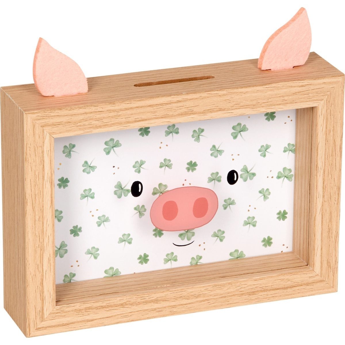 COPPENRATH DIE SPIEGELBURG Spardose Sparschwein Bilderrahmen Viel Glück 10x15 cm Geldgeschenk