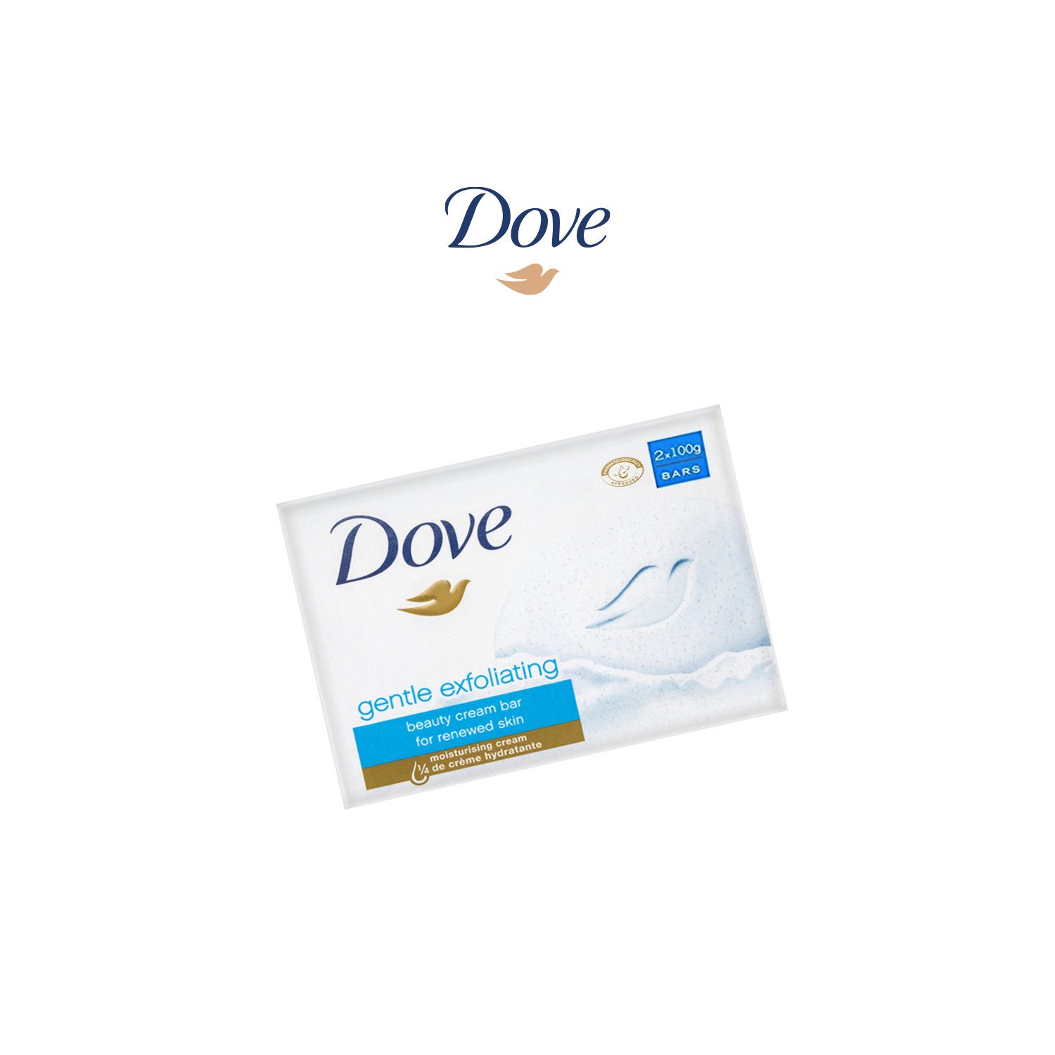 DOVE / UNILEVER Gesichtsseife Dove Seifenstück Gentle - feuchtigkeitsspendend und erfrischend, 1-tlg., Dove Seifen feuchte und weiche Haut den ganzen Tag