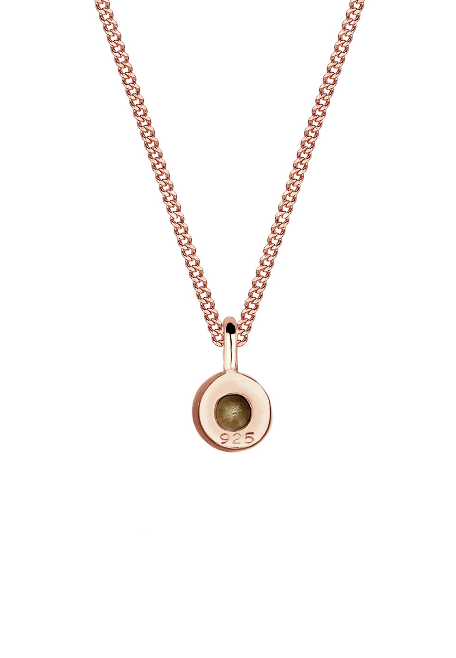 Elli Kette mit Anhänger 925 Sterling Silber rosévergoldet, mit Kristallen von Swarovski® – Bild 4 von 5