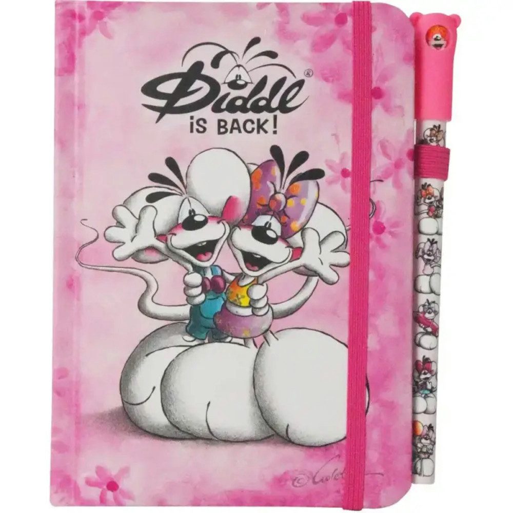 Diddl Notizbuch Diddl Notizbuch mit Stift DIN A6 - rosa