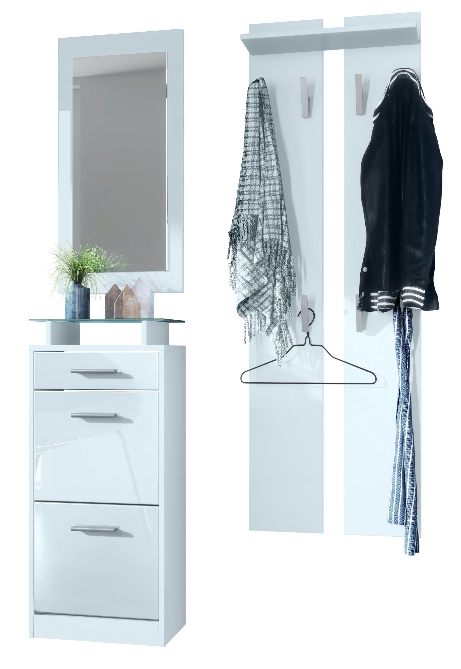 Vladon Garderoben-Set Loret V2, (Garderobe Set günstig online kaufen