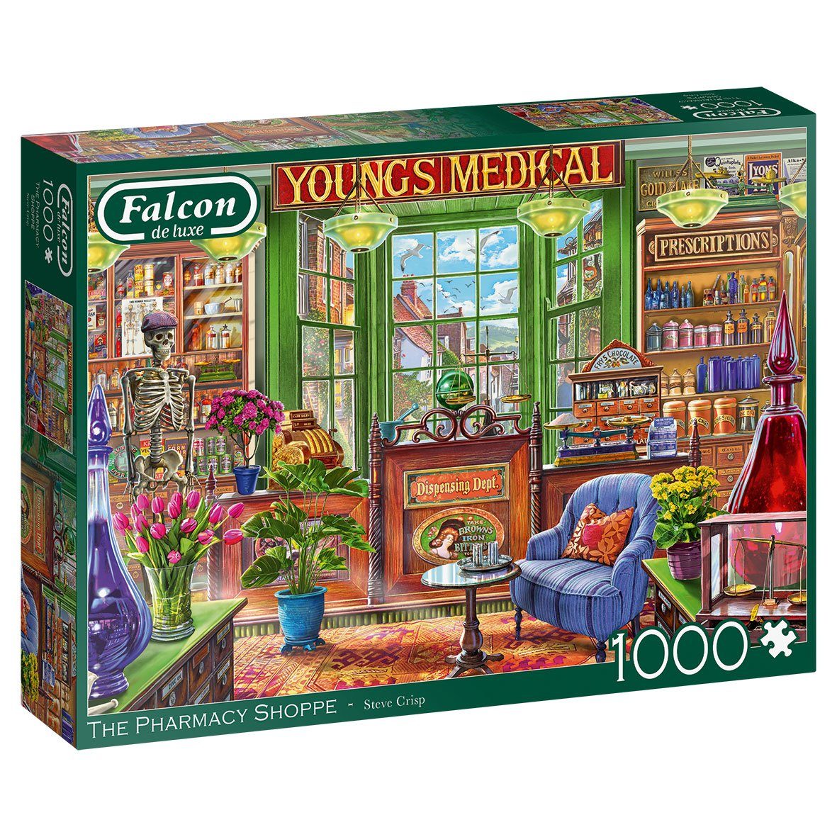 Jumbo Spiele Puzzle Steve Crisp Der Apothekenladen 1000 Teile Puzzle, 1000 Puzzleteile, Made in Europe