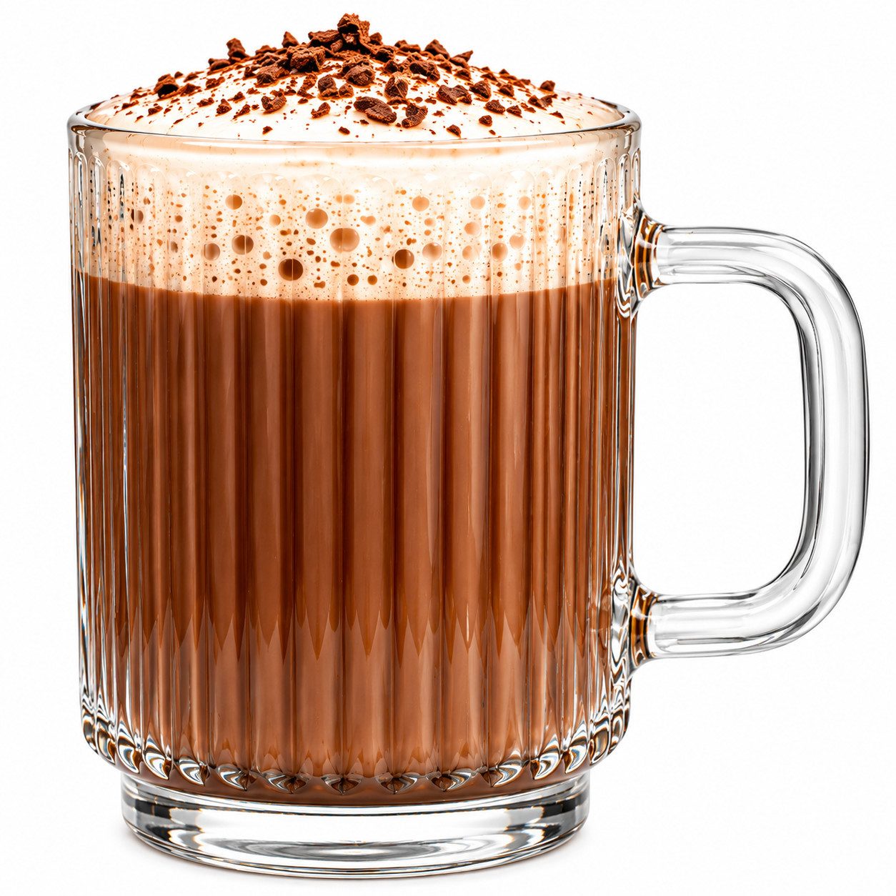 Sendez Teeglas 6x Kaffeegläser Teegläser 360 ml Stapelbar mit Reliefstruktur, 6-tlg., Glas – Bild 5 von 5