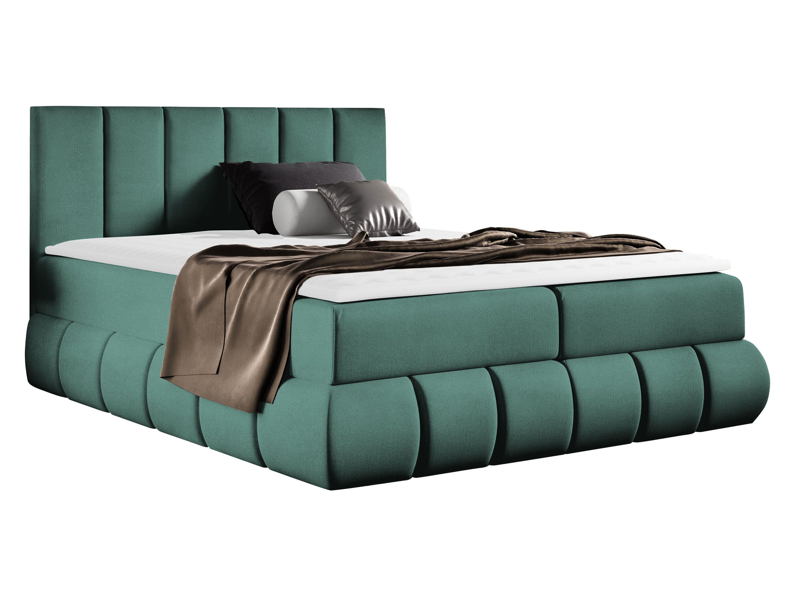 MIRJAN24 Boxspringbett Venezia (Matratze + Topper), mit 2 Bettkästen, Bett für Schlafzimmer