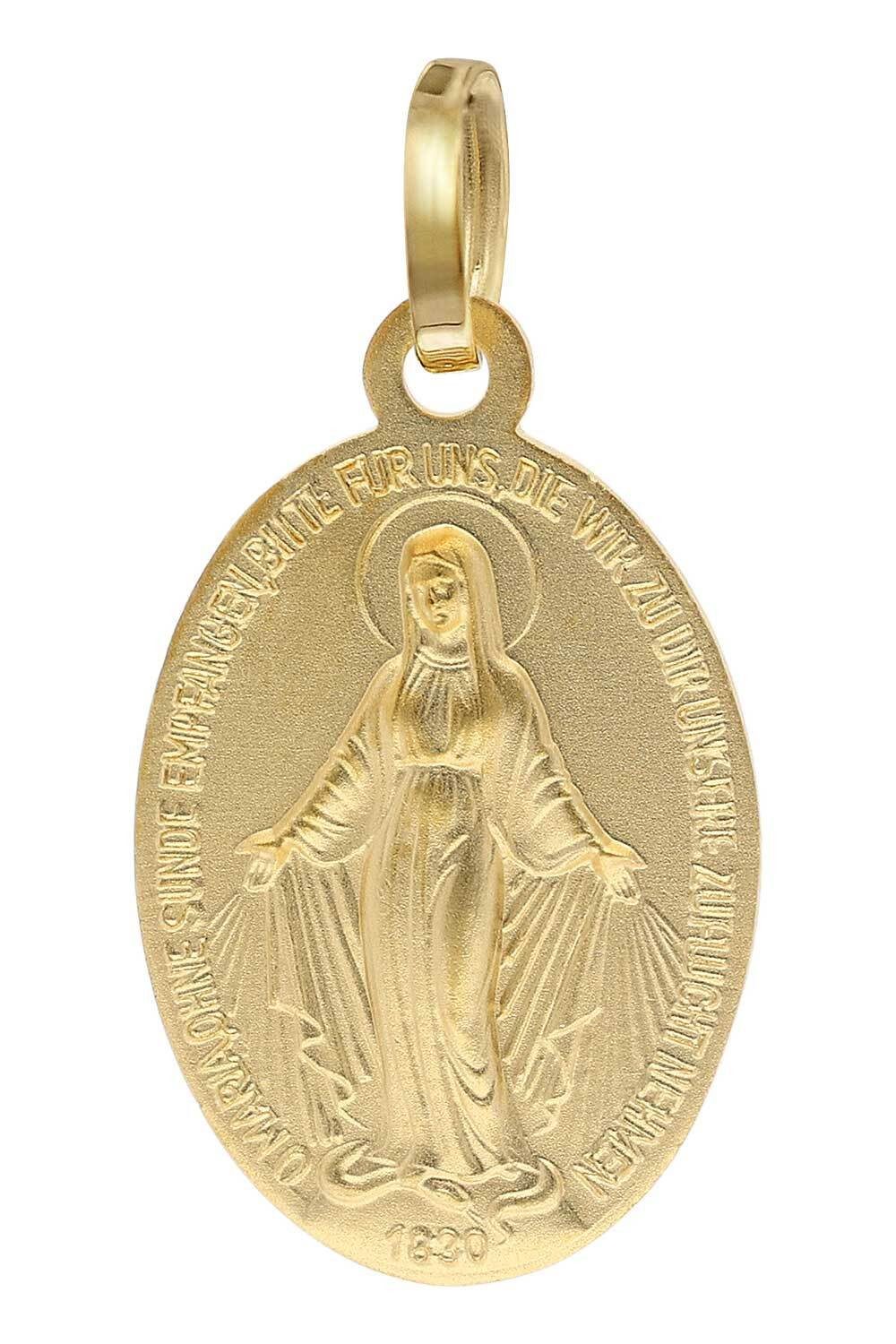 trendor Runder Anhänger Milagrosa Gold 585 günstig online kaufen