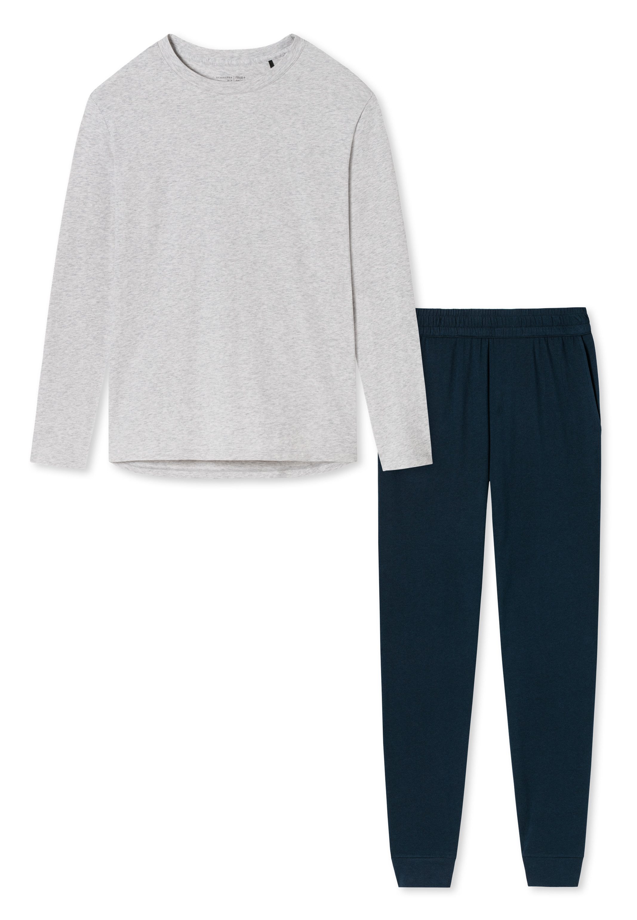 Schiesser Pyjama Organic Cotton (Set, 2 tlg) Schlafanzug - Baumwolle günstig online kaufen