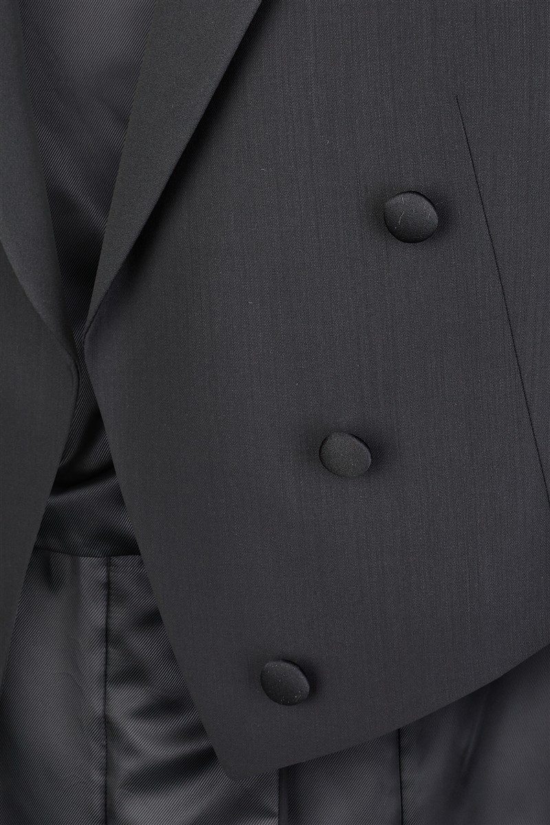 Wilvorst Frack-Anzug Wilvorst CLASSICs Herren Frack-Sakko Classic Fit Schwarz