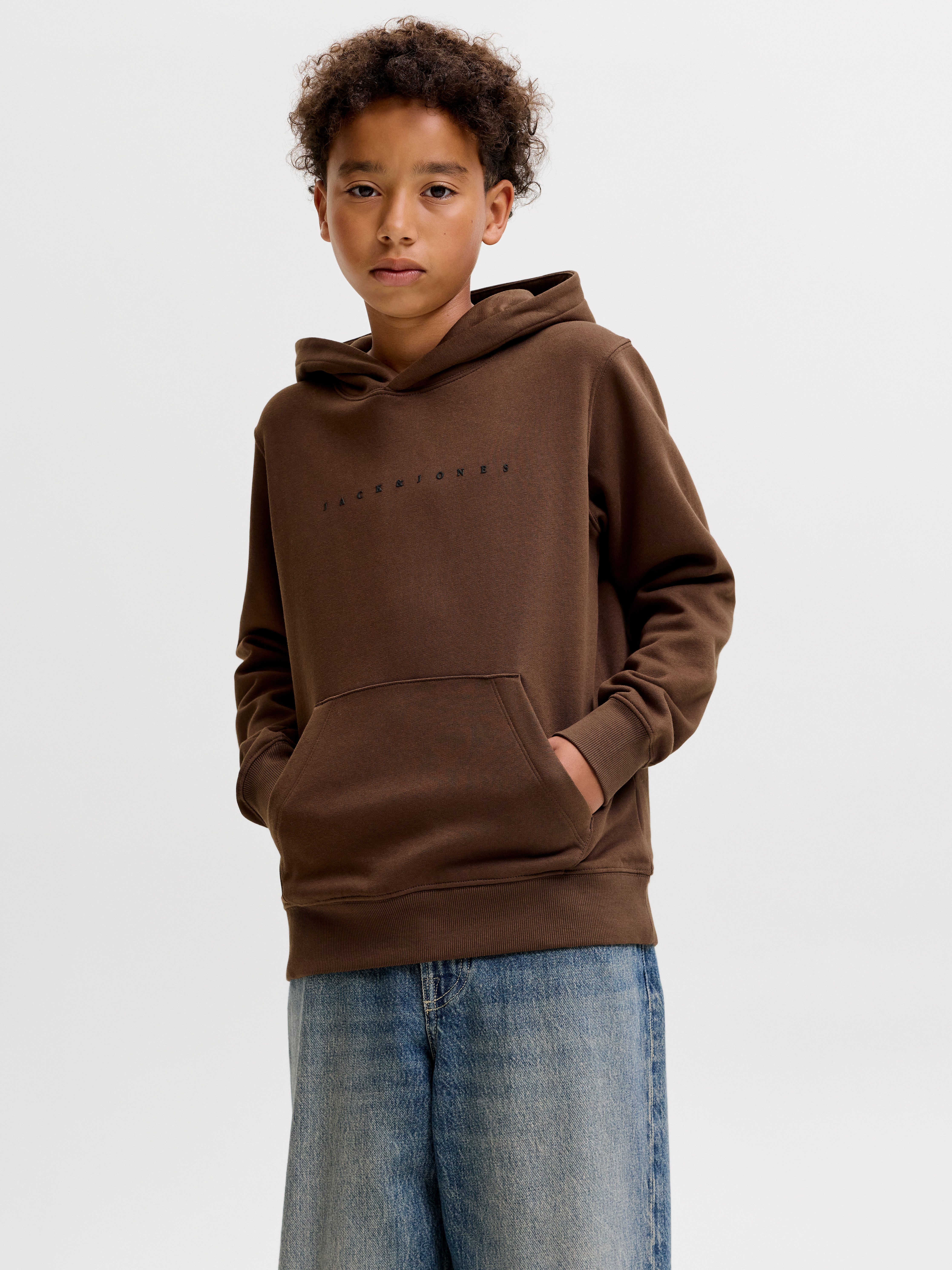 Jack & Jones Junior Kapuzensweatshirt JJESTAR JJ SWEAT HOOD NOOS JNR Baumwollmischung, relaxed fit