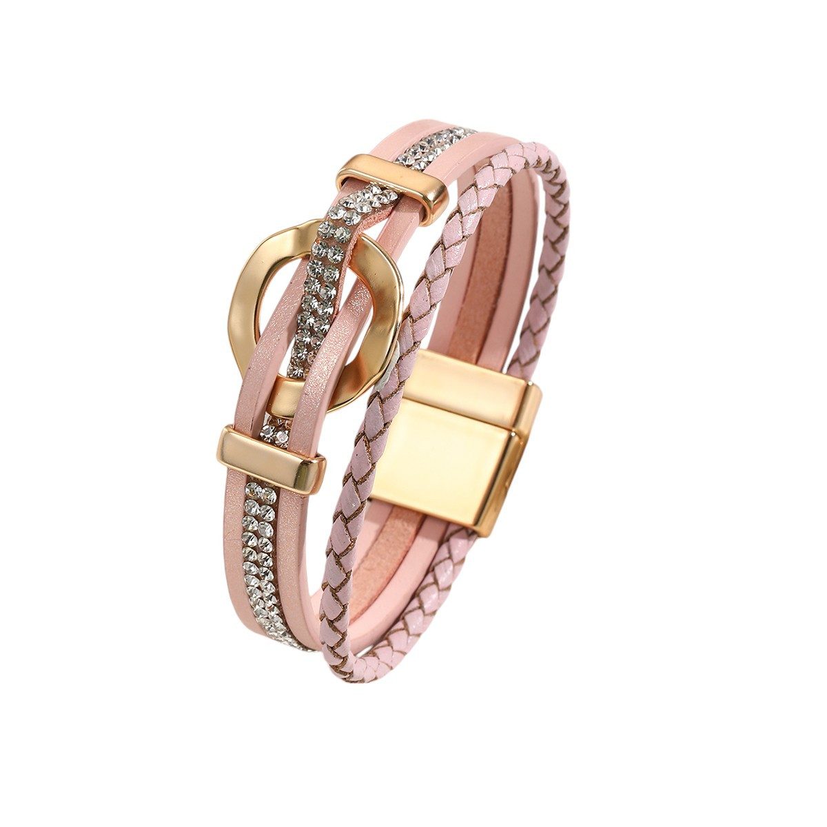 KARMA Wickelarmband Wickelarmband vers. Farben PU Leder Damen Armband Leder günstig online kaufen