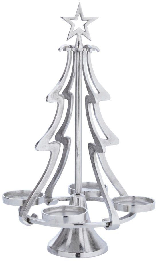 Schneider Adventsleuchter Weihnachtsdeko (1 St), aus Aluminium, Höhe ca. 54  cm