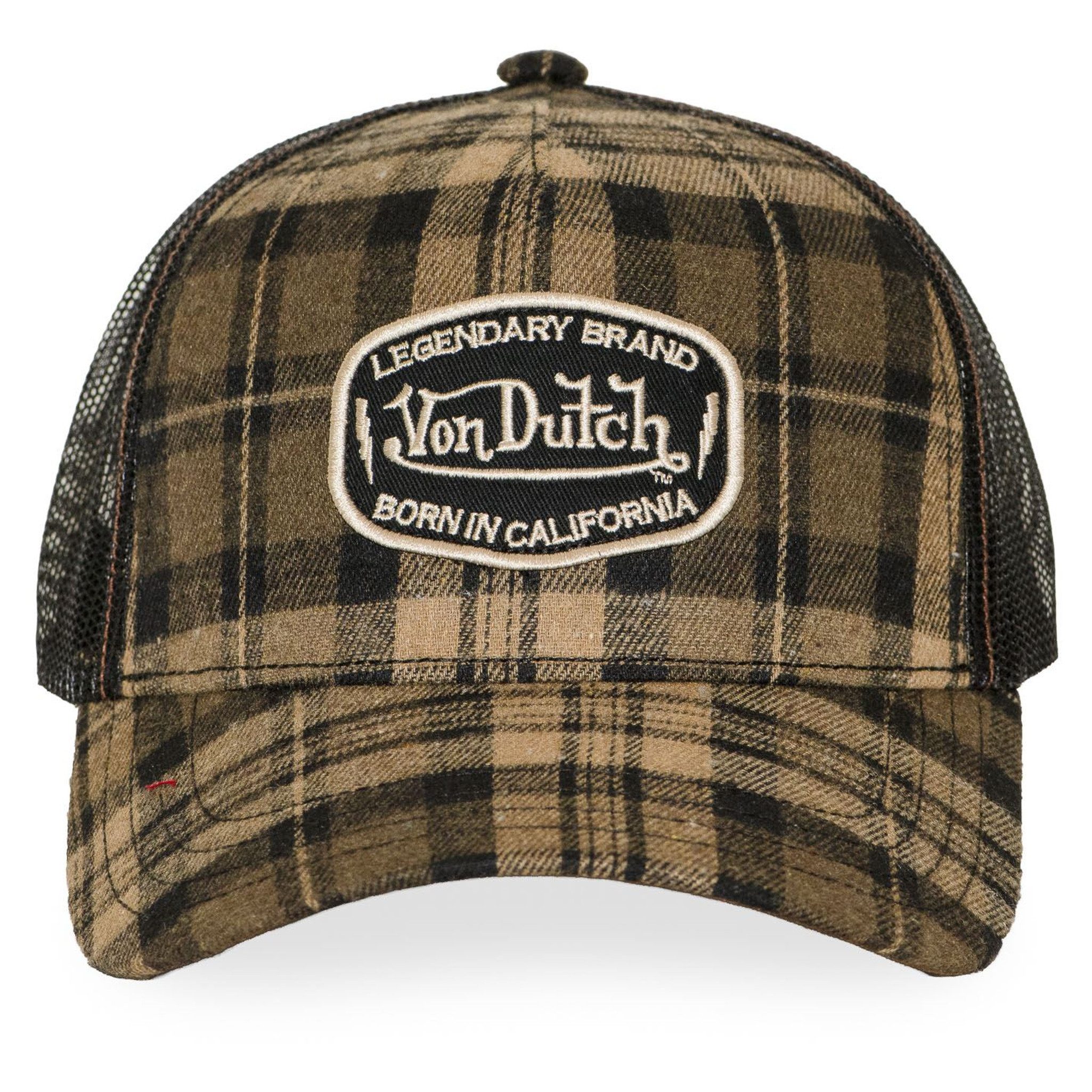 Von Dutch Trucker Cap Von Dutch Originals Trucker Cap - Check Pattern - Flannel Mesh (Basecap, Basecap, Meshcap, Trucker Kappe)