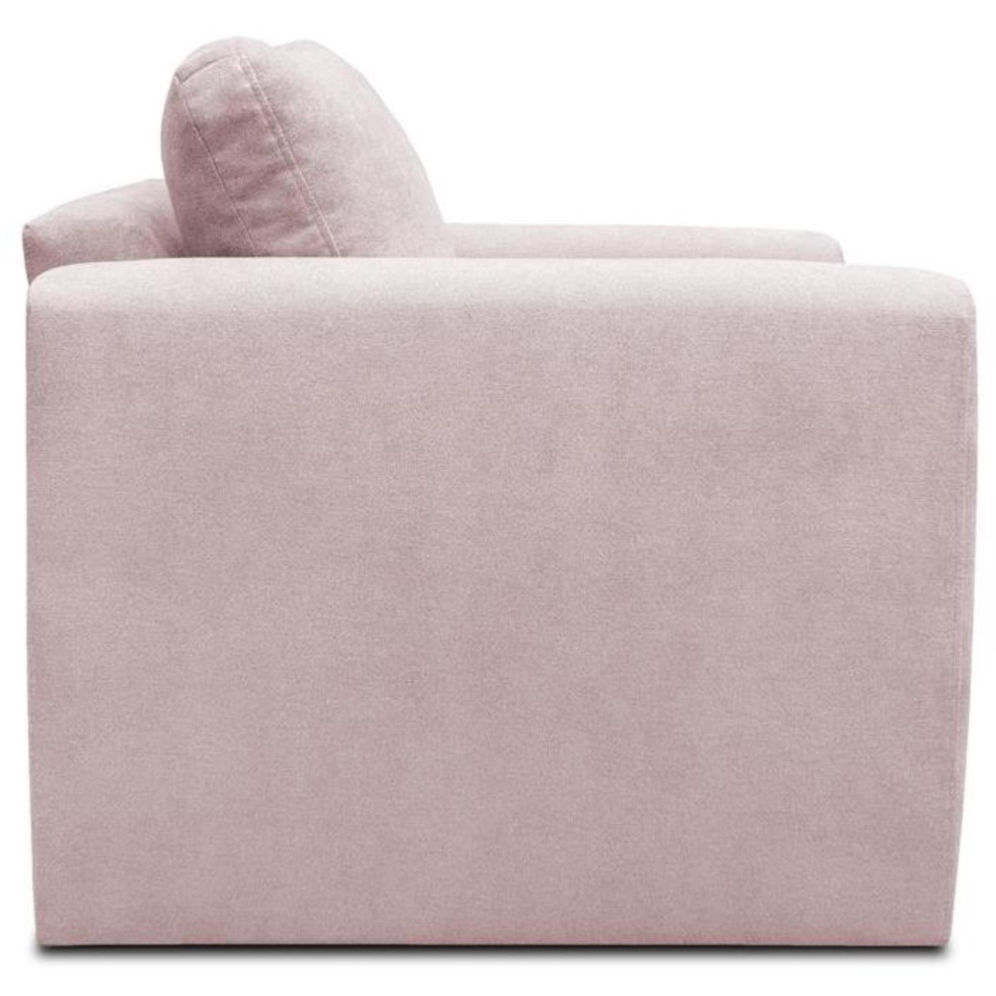 Beautysofa Relaxsessel 1-Sitzer 02) Polstersessel Rosa (Modern Sofa, mit Kamel Wohnzimmersessel), Bettkasten, Schlaffunktion, (alfa