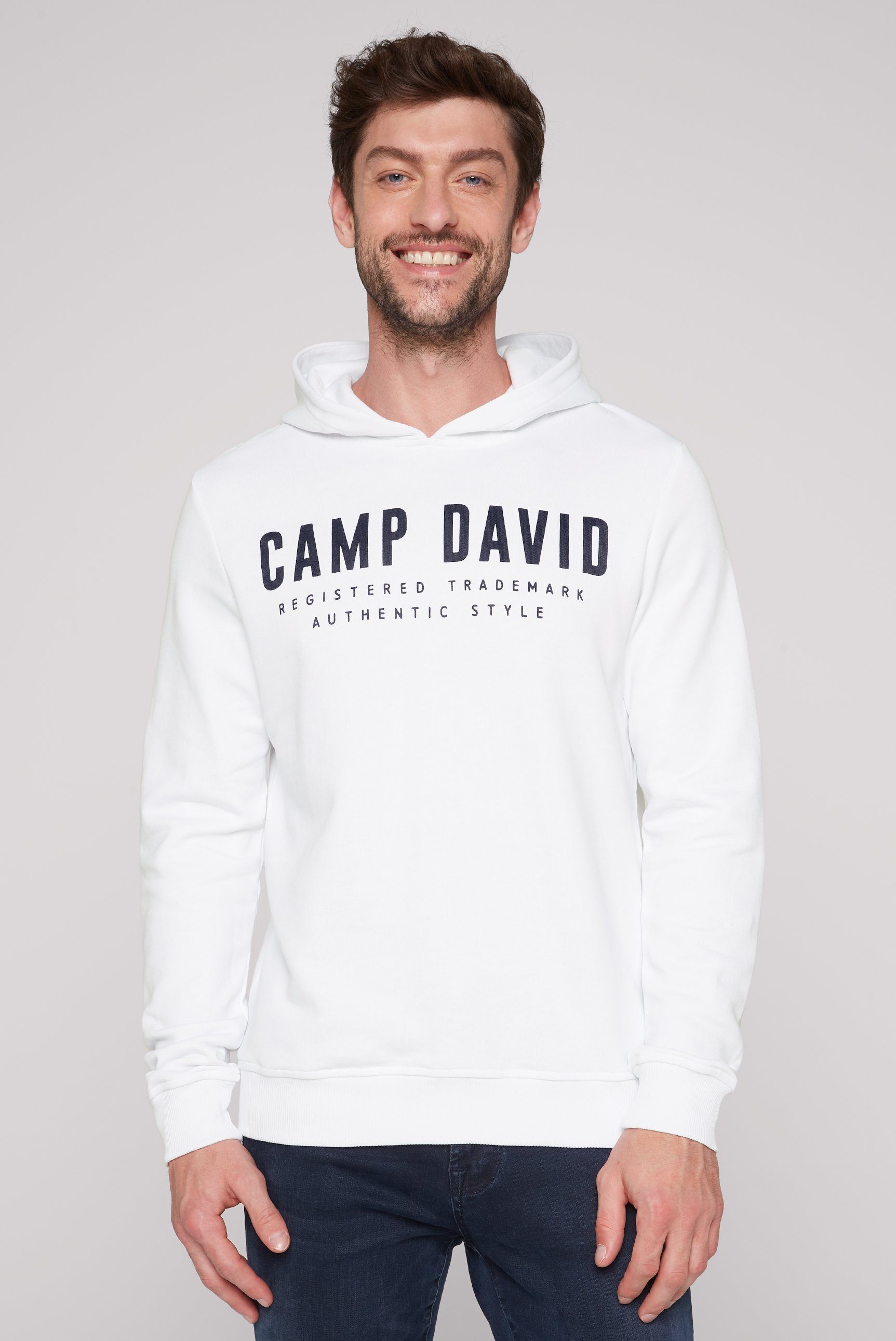 CAMP DAVID Kapuzensweatshirt mit Logo-Print günstig online kaufen