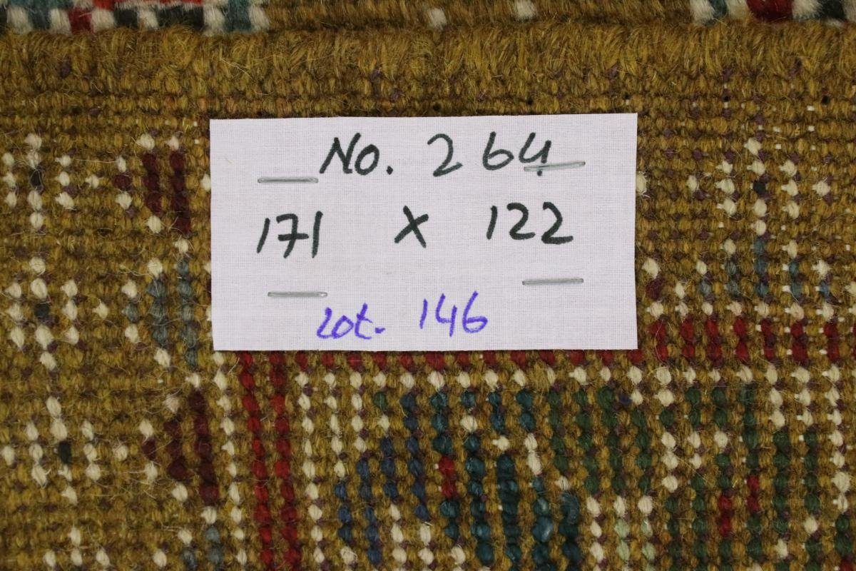 Akhche Höhe: rechteckig, Handgeknüpfter 6 Orientteppich, 121x170 Nain Orientteppich Afghan Trading, mm