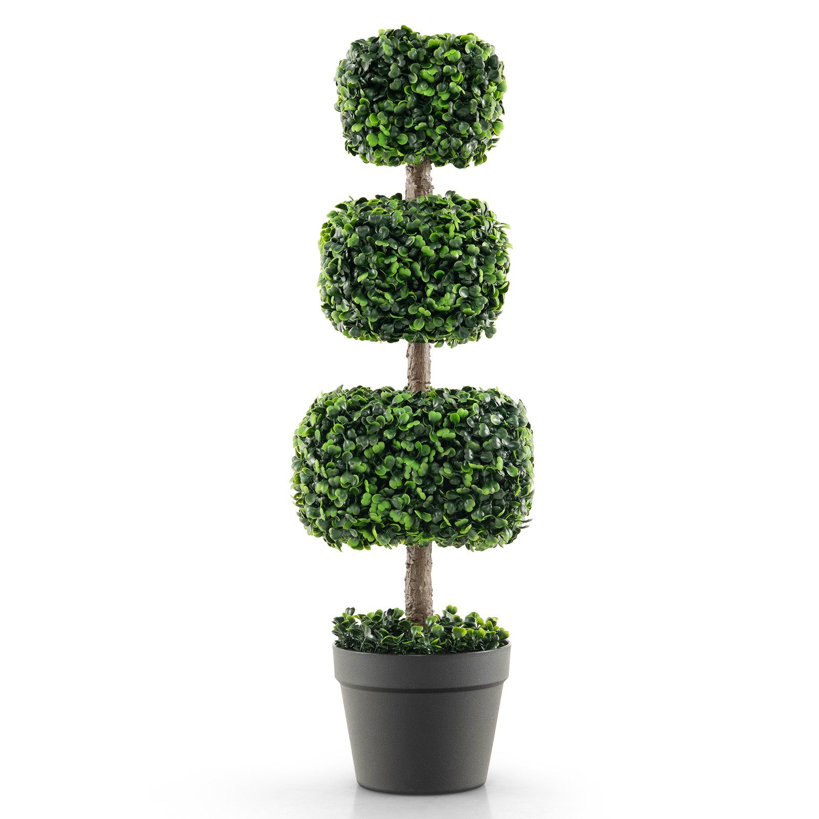 Kunstpflanze, COSTWAY, Höhe 75 cm, Kunstbaum Deko mit Topf, 75 cm
