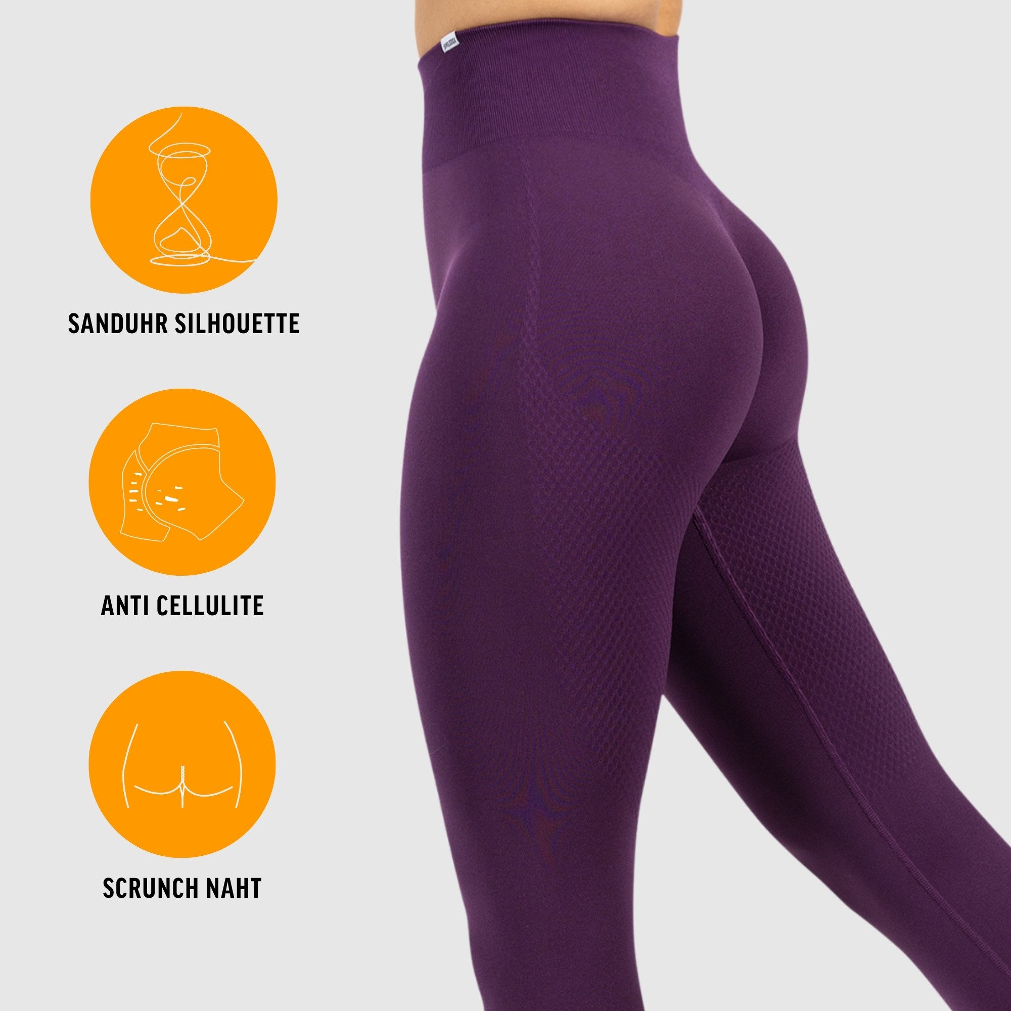 Smilodox Leggings Amaze Scrunch Pro, High Waist Booty Scrunch Yoga & Fitnesshose Shaped Fit Squatproof Push Up Trainingshose Gym Alltag Figurformend