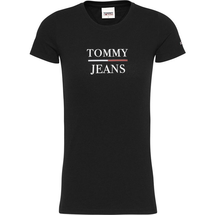 Tommy Jeans Rundhalsshirt TJW SKINNY ESSENTIAL LOGO TEE mit Tommy Jeans Logo-Schriftzug