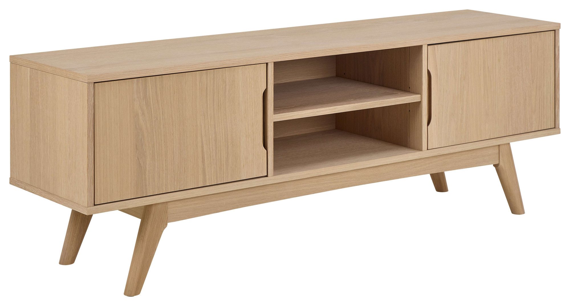ACTONA GROUP TV-Schrank Marte, Kaffeetisch, Beistelltisch TVTisch, Eiche,160x40x55cm