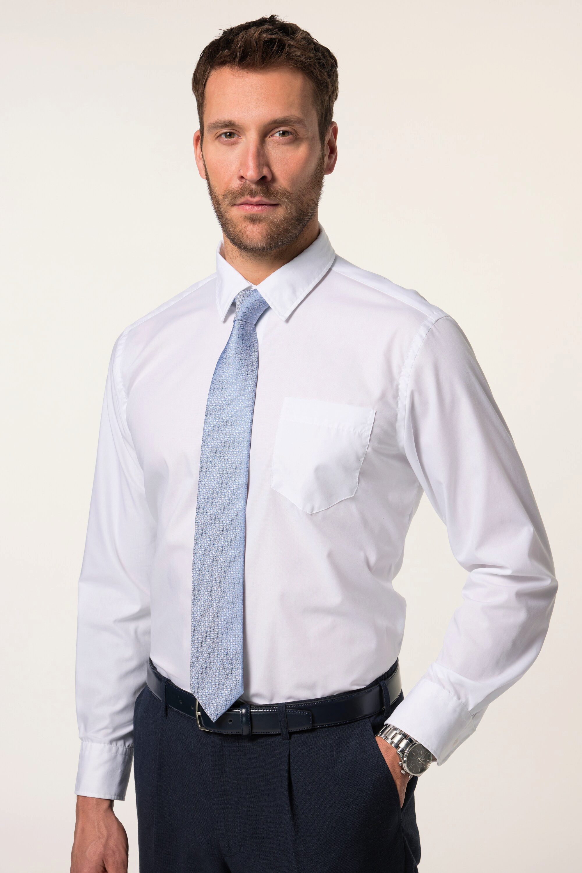 JP1880 Krawatte Seiden-Krawatte Business feines Muster Extralänge