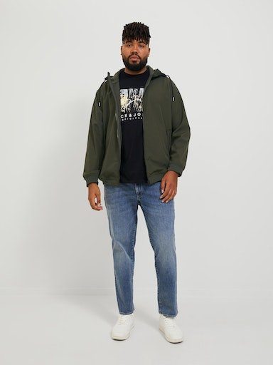 Jack & Jones PlusSize Softshelljacke NOOS PLS JJEBASIC HOOD SOFTSHELL rosin