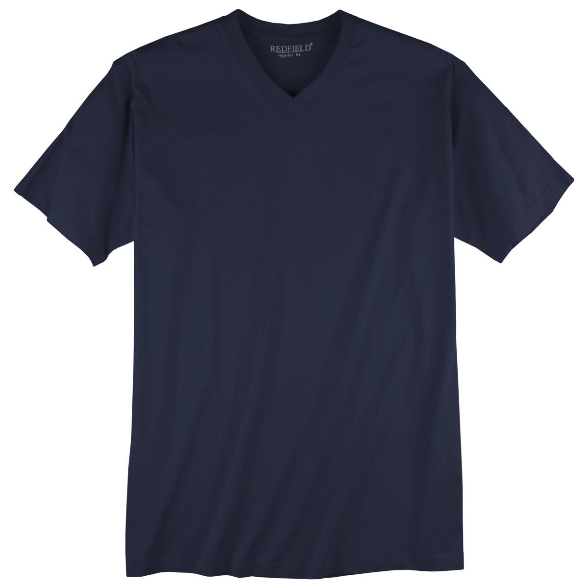 Herren Shirts redfield V-Shirt Übergrößen T-Shirt dunkelblau Redfield V-Ausschnitt Quentin