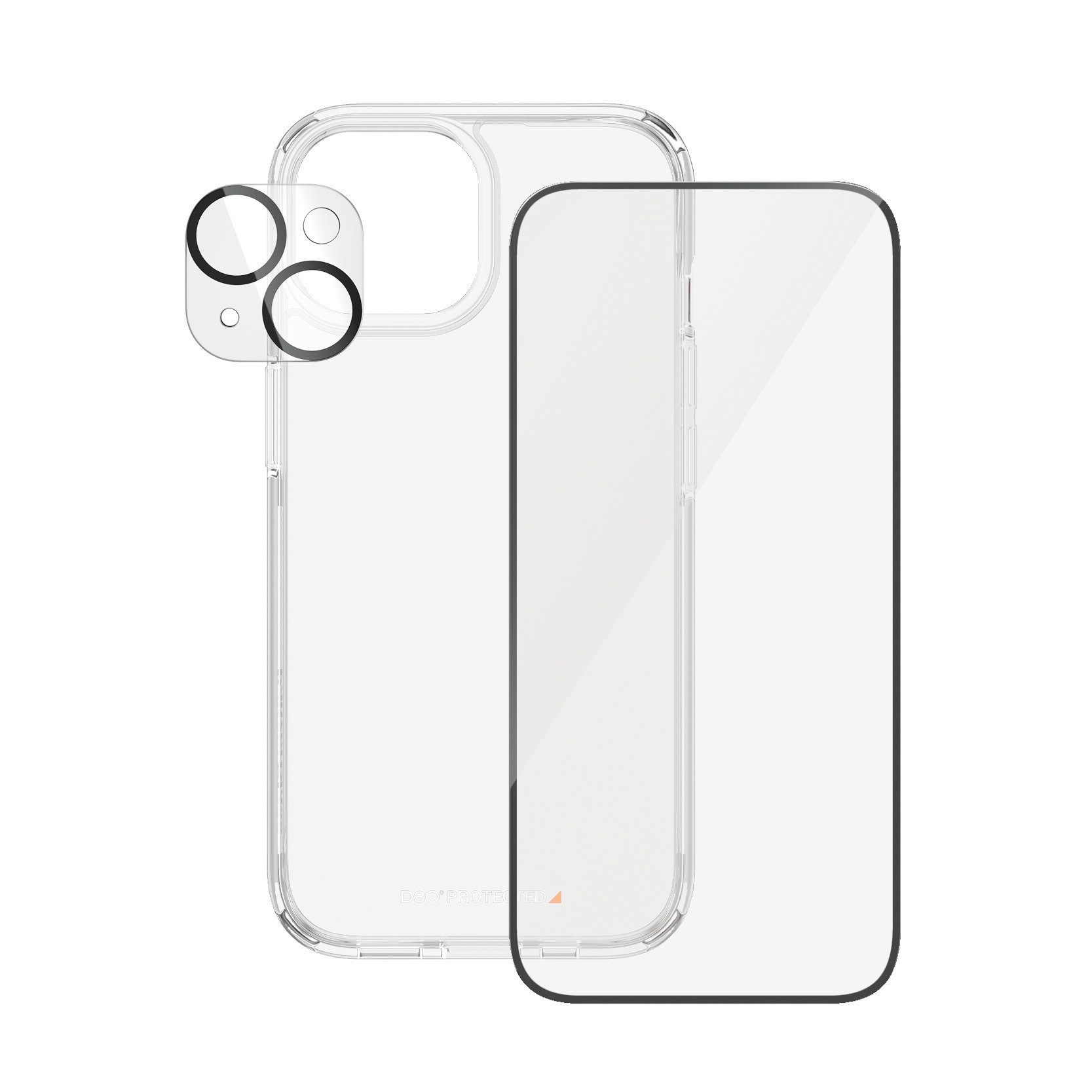 PanzerGlass Displayschutzglas 3-in-1-Pack Screen, Camera Protector und Cover für iPhone 15