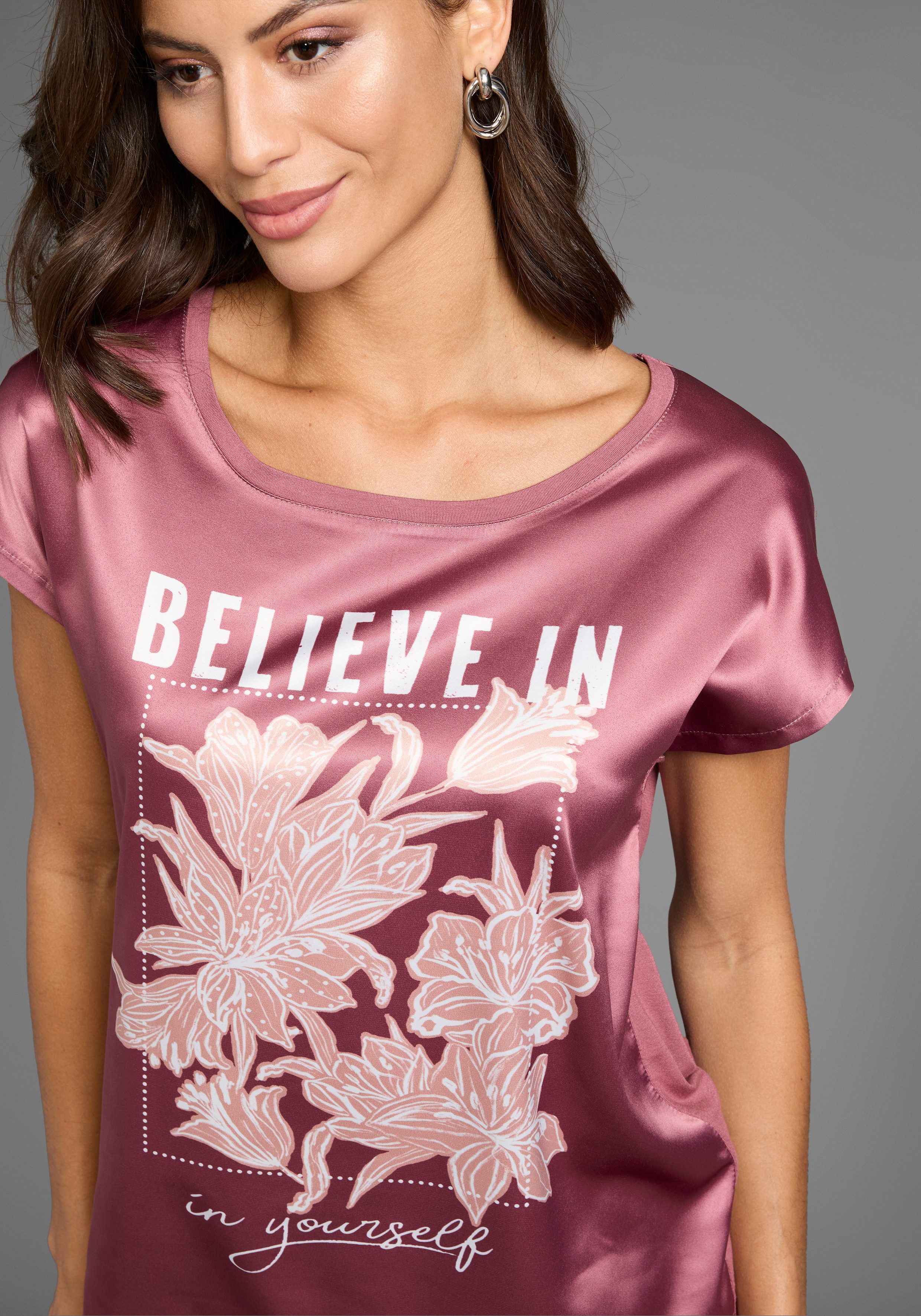 Laura Scott Shirtbluse mit U-Boot Ausschnitt günstig online kaufen