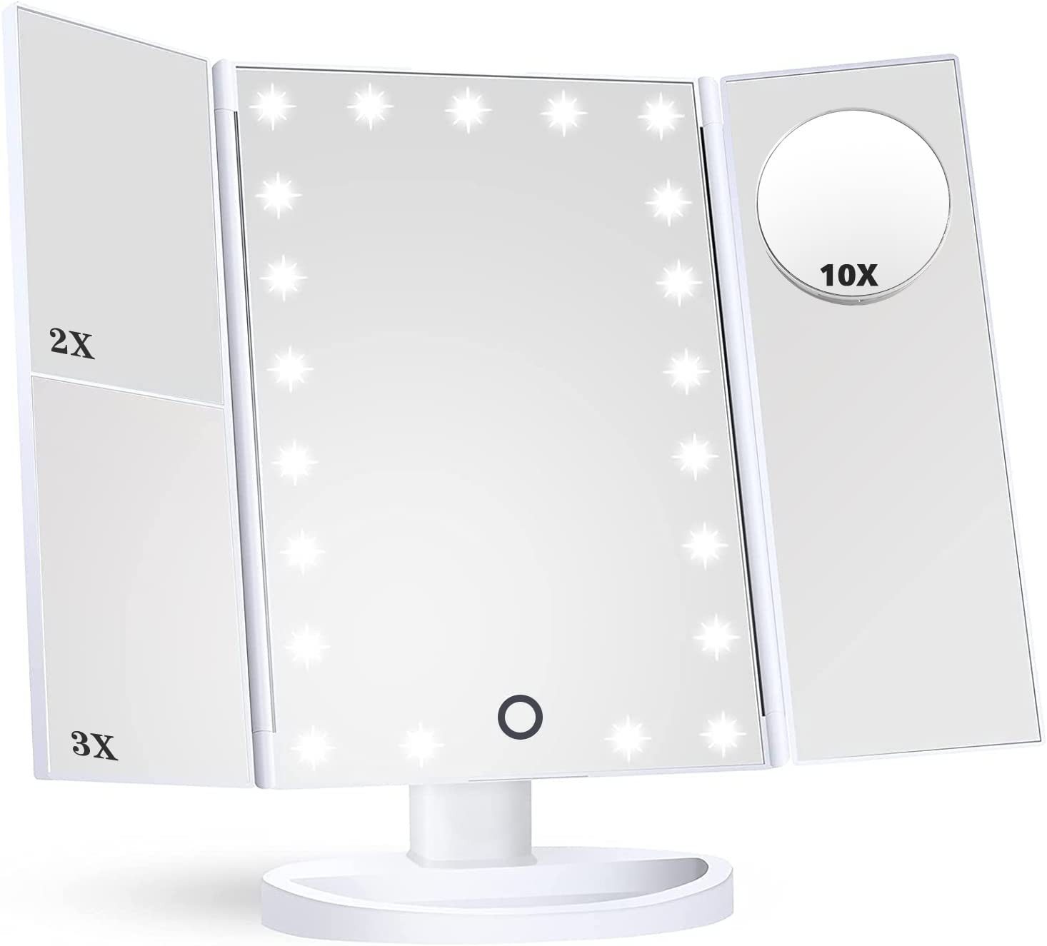 ibettertec Kosmetikspiegel Schminkspiegel mit LED Beleuchtung,Tischspiegel günstig online kaufen