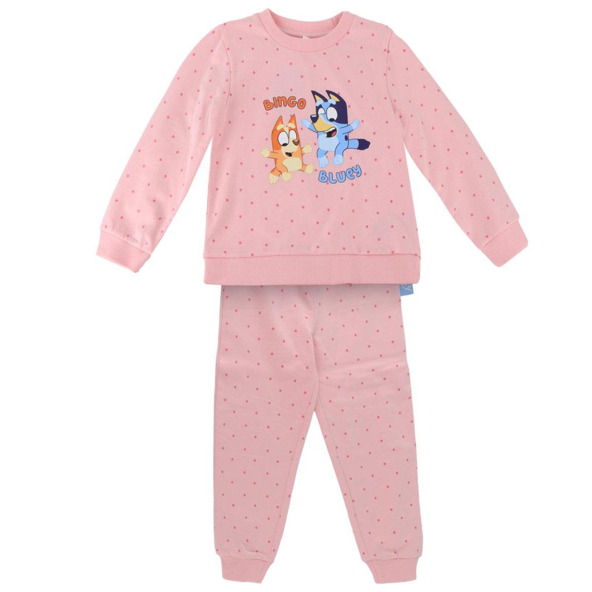 Cerda Pyjama Bluey Schlafanzug für Kinder Pyjama Set 100 % Baumwolle