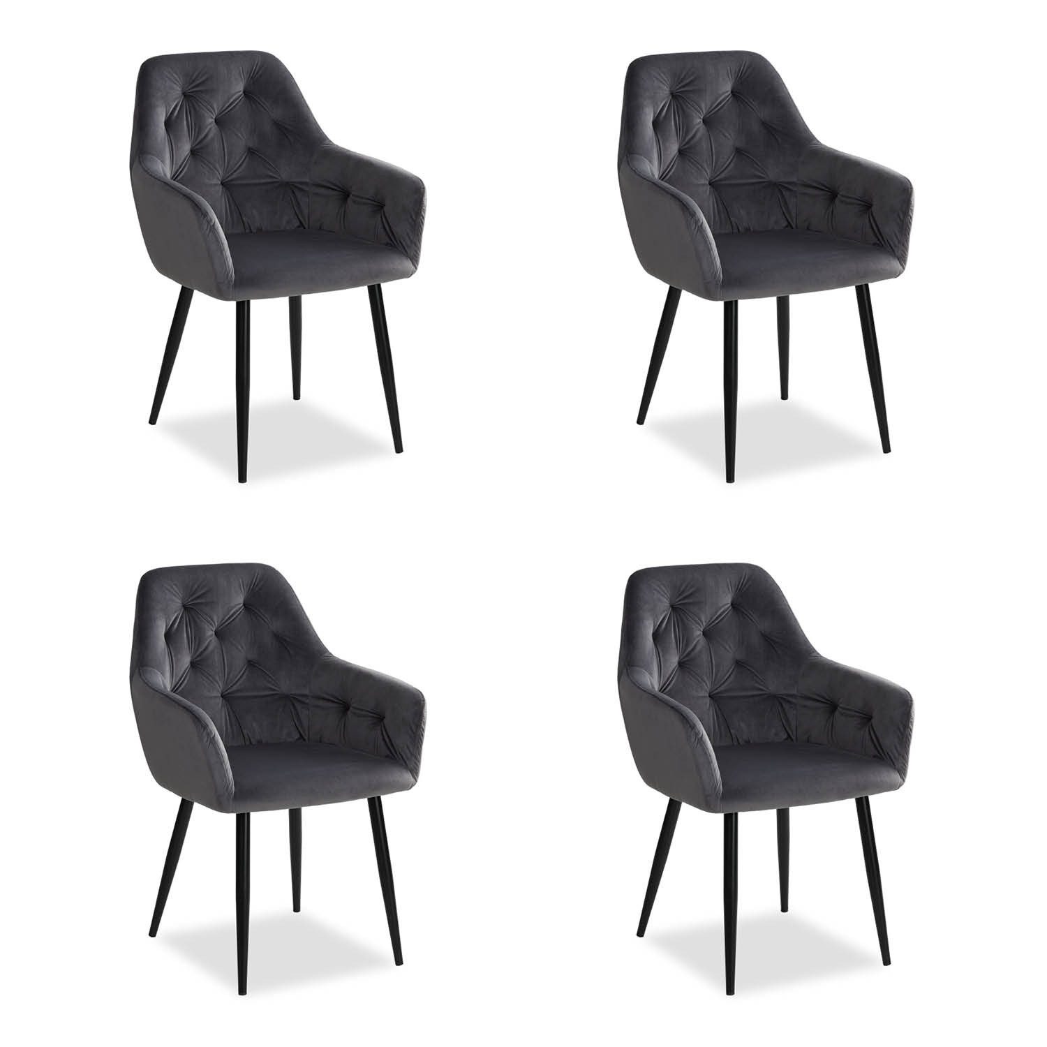 Homestyle4u Polsterstuhl mit Armlehne Sessel Esszimmerstuhl günstig online kaufen