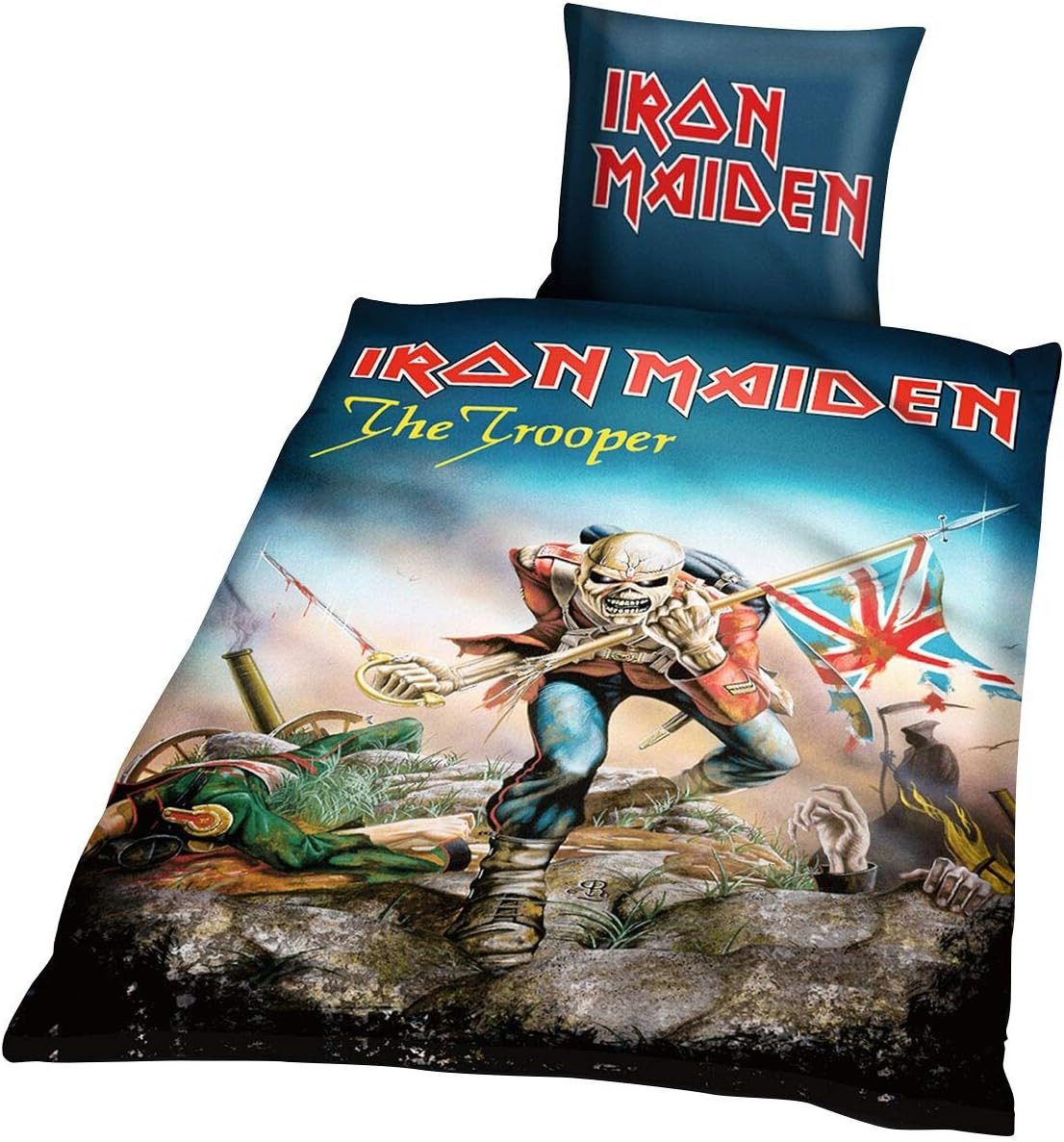 Klangundkleid Bettwäsche Irom Maiden Bettwäsche The Trooper, 1 teilig, 100% Baumwolle