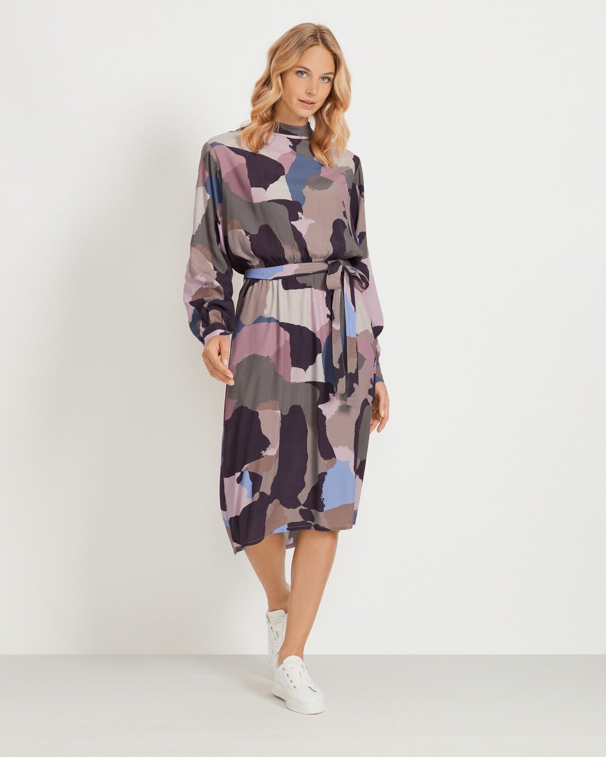FYNCH-HATTON Midikleid Langarm-Kleid