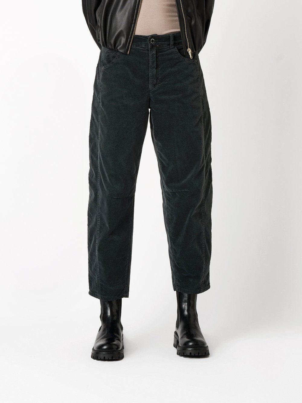 ROSNER Boyfriend-Hose Mara_391 (1-tlg) aus edel schimmerndem Samt günstig online kaufen