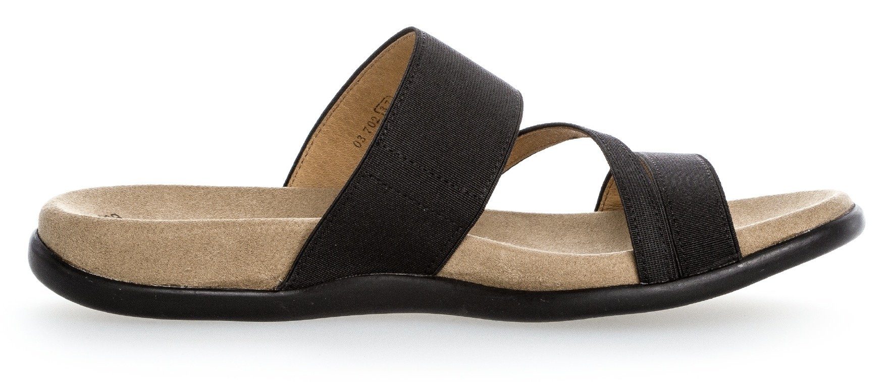 Gabor Pantolette Keilabsatz, Sommerschuh, Schlappen mit atmungsaktivem Lederfutter