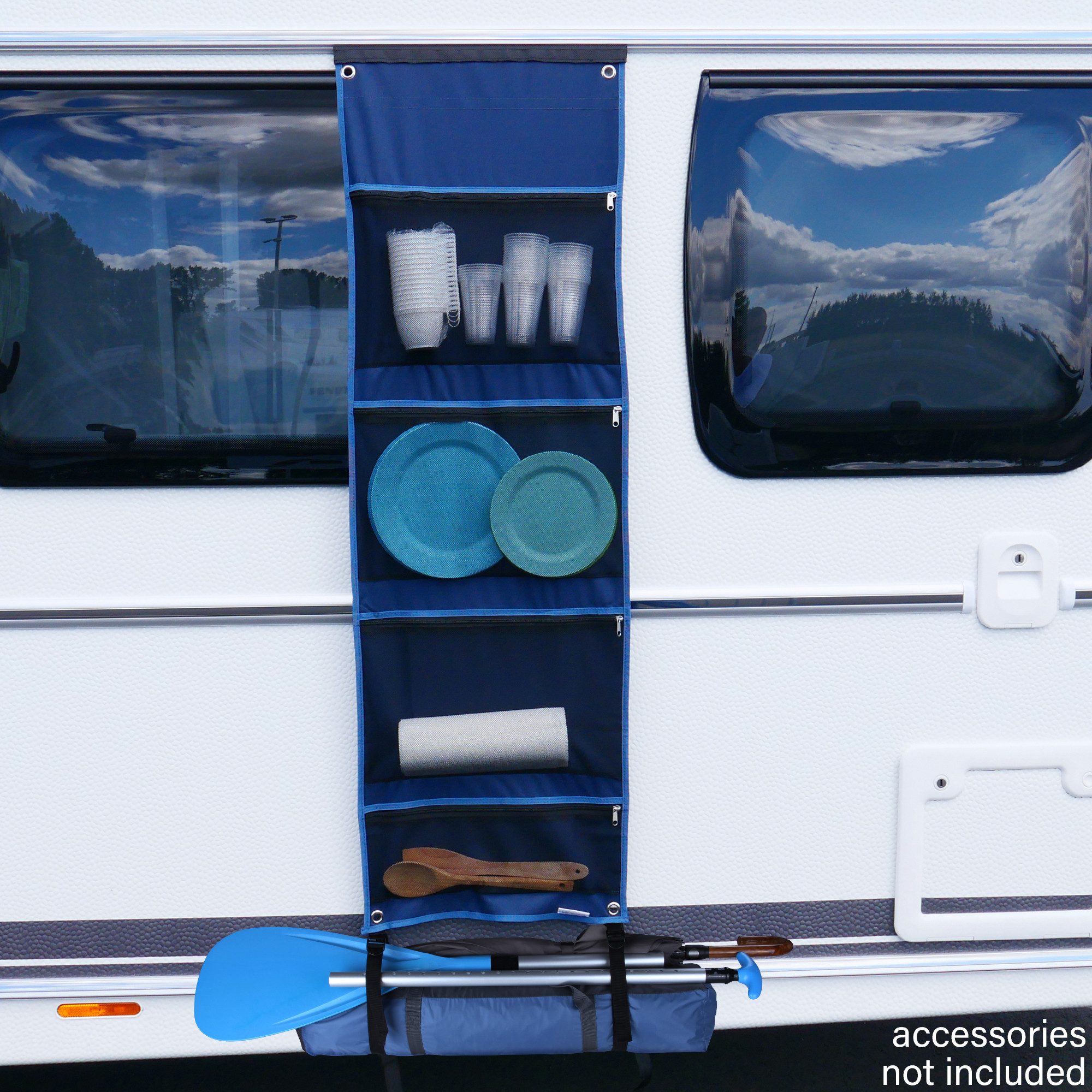 Vorzelt yourGEAR Caravan Organizer Mesh - Hängeregal Zelt Wohnwagen 140x45cm