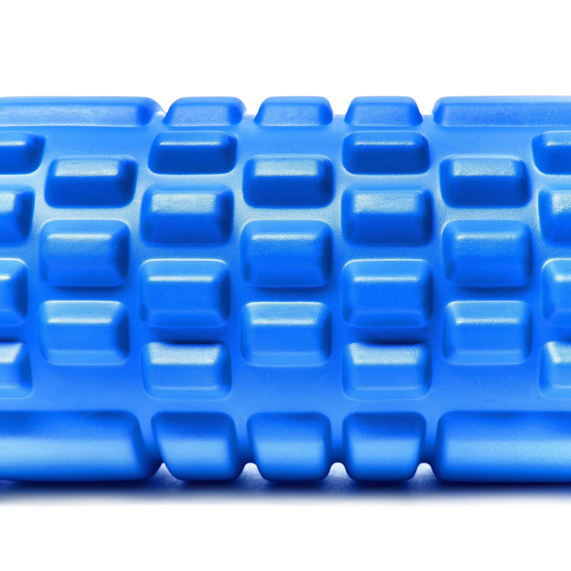 DoYourFitness Massagerolle Faszienrolle Fitnessrolle Trainingsplan, inkl. 34x14cm blau Anasuya