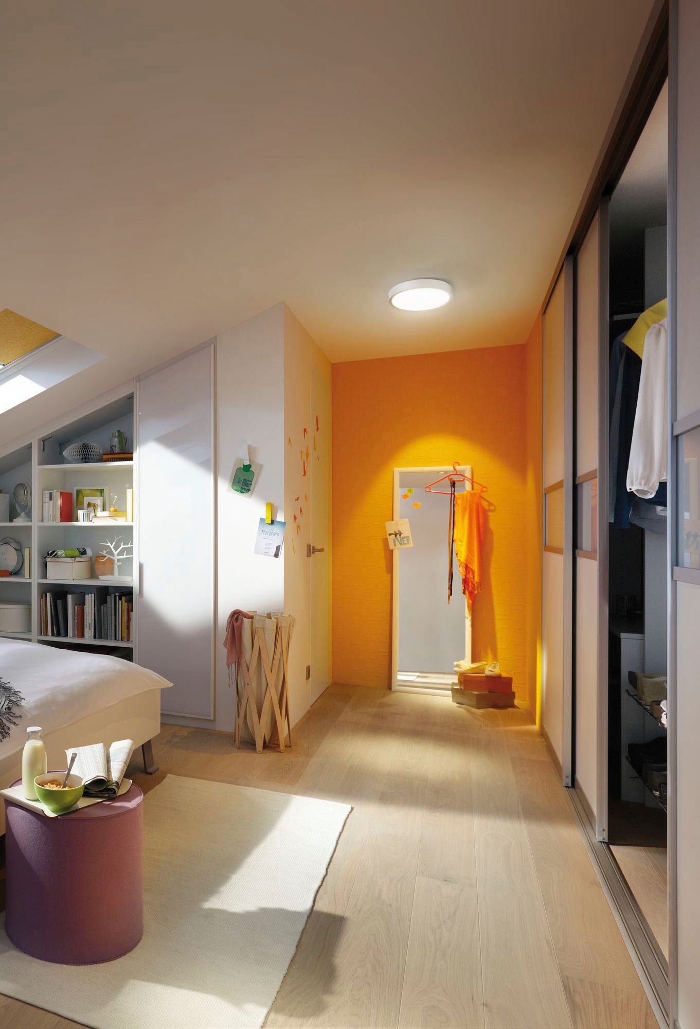 Paulmann LED Deckenleuchte Lunar, LED fest integriert, Warmweiß