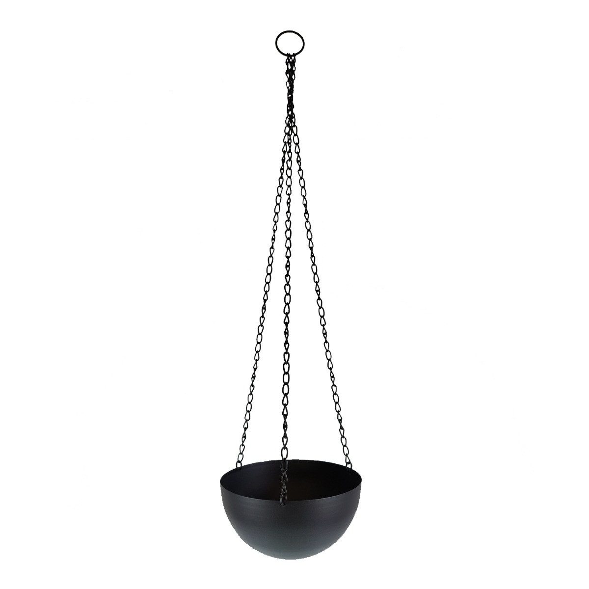 Blumenampel Hängeampel Blumen 22 cm Blumenhänger Metall schwarz